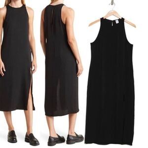 #151 MELROSE AND MARKET sleeveless satin midi dress